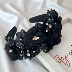 bentita cu cristale si flori