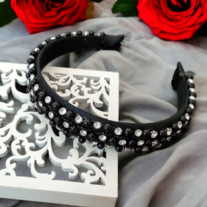 bentita cu strasuri si perle