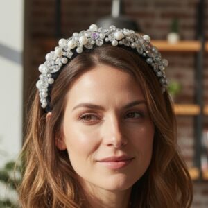 bentita cu cristale si perle