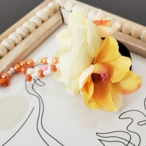 elastic de par cu flori