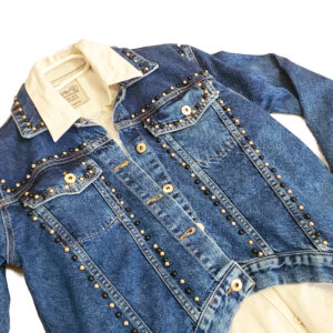 geaca de blugi cu capse