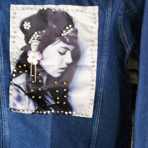 geaca de blugi unicat