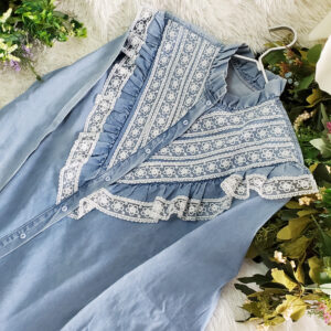 camasa de blugi cu dantela