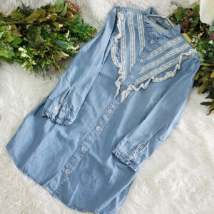 camasa de blugi cu dantela