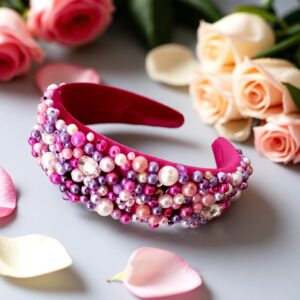 bentita cu cristale si perle