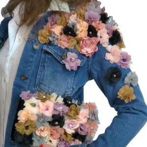 geaca de blugi cu tule