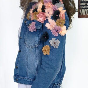 geaca de blugi cu tule