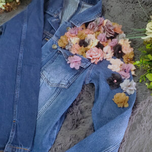 geaca de blugi cu tule