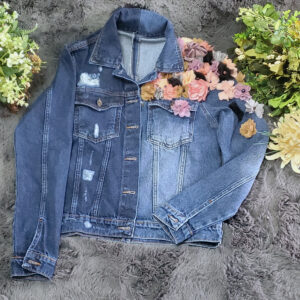 geaca de blugi cu tule