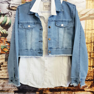 geaca de blugi scurta