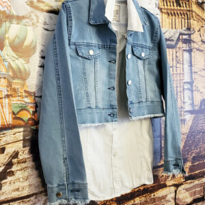 geaca de blugi scurta