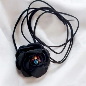 Colier Sweet cu trandafir de matase