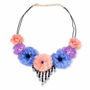 Colier cu flori si perle Summer