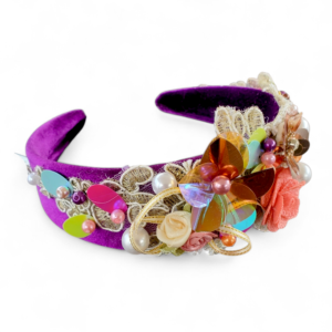 bentita cu perle si paiete