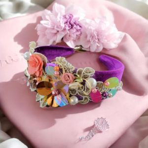 bentita cu perle si paiete