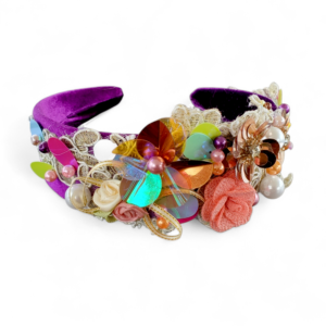 bentita cu perle si paiete