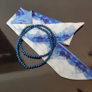 colier de perle si esarfa