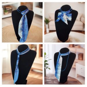 colier de perle si esarfa